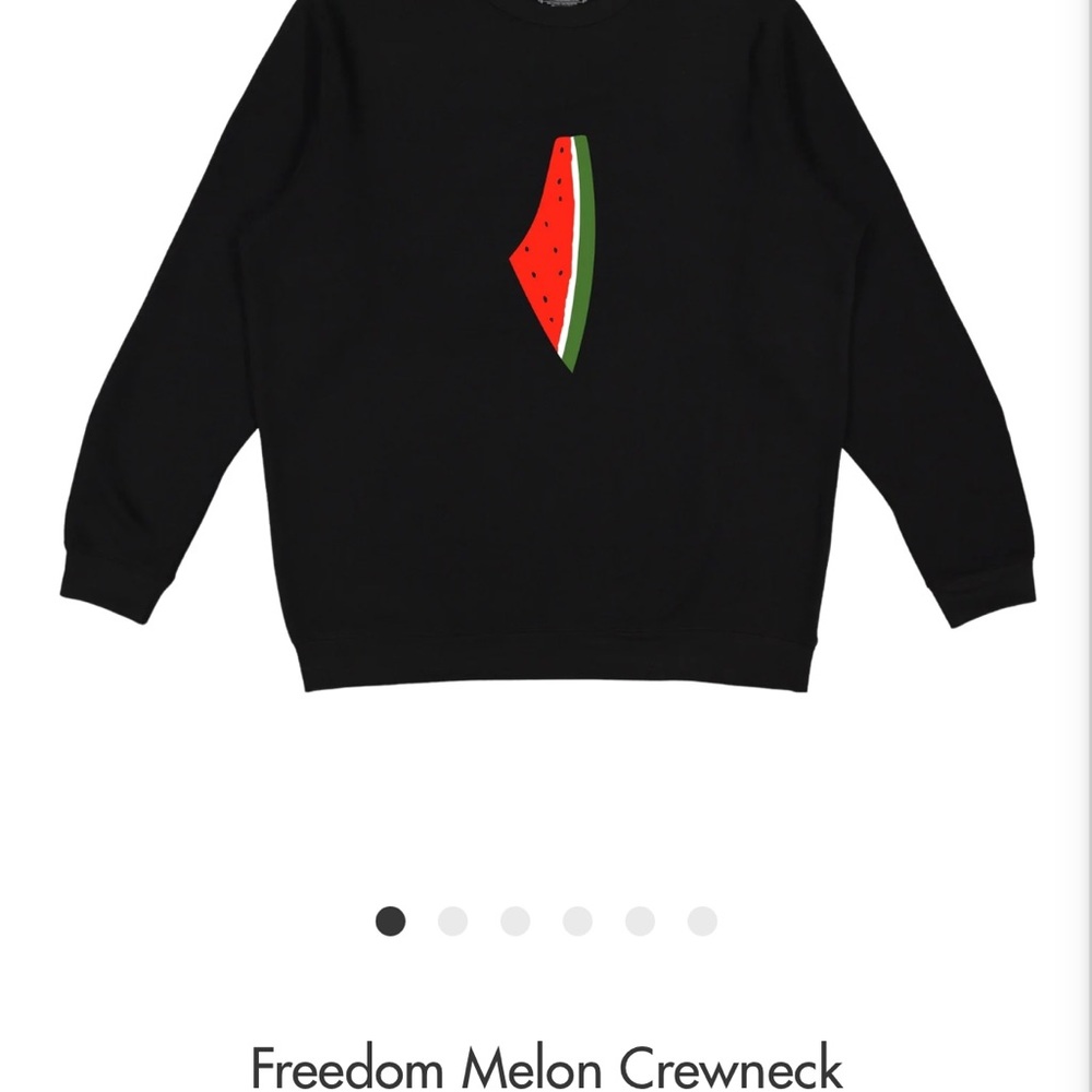 Freedom Melon Crewneck: Wear the peace